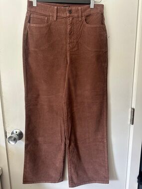 J.Crew Brown Corduroy High-Rise Wide Leg Pants Women 26